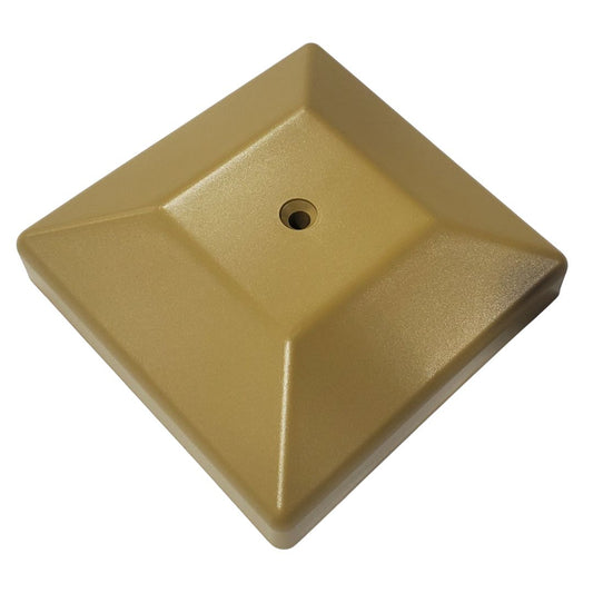 Tan 4x4 post cap, top view