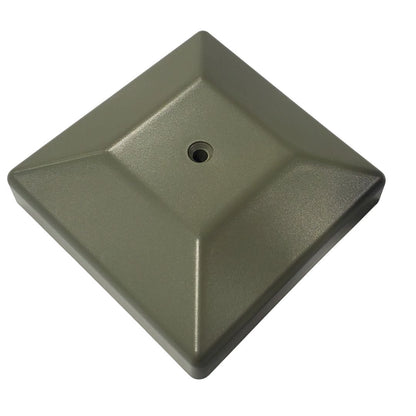 Green 4x4 post cap, top view