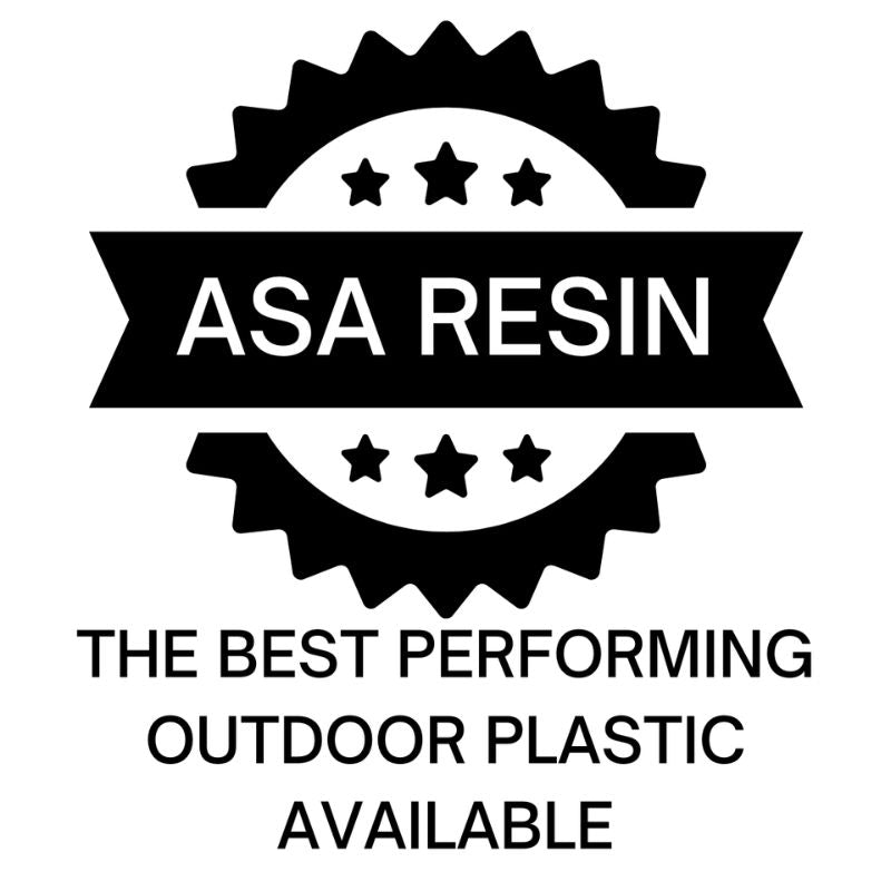 ASA resin badge used for 4x4 post caps