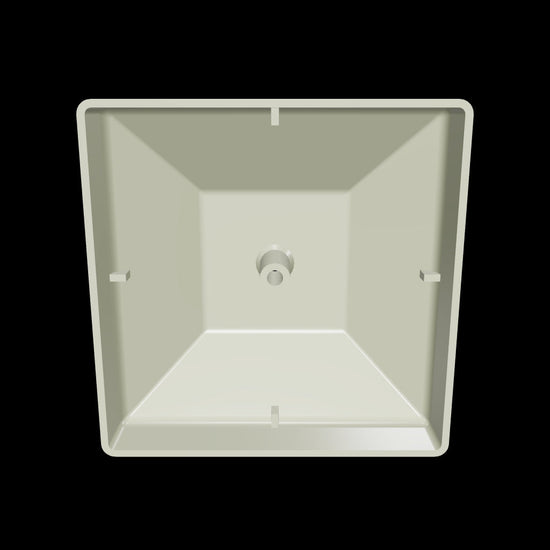Green 4x4 post cap, 3D view