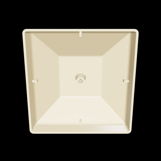 Tan 4x4 post cap, 3D view